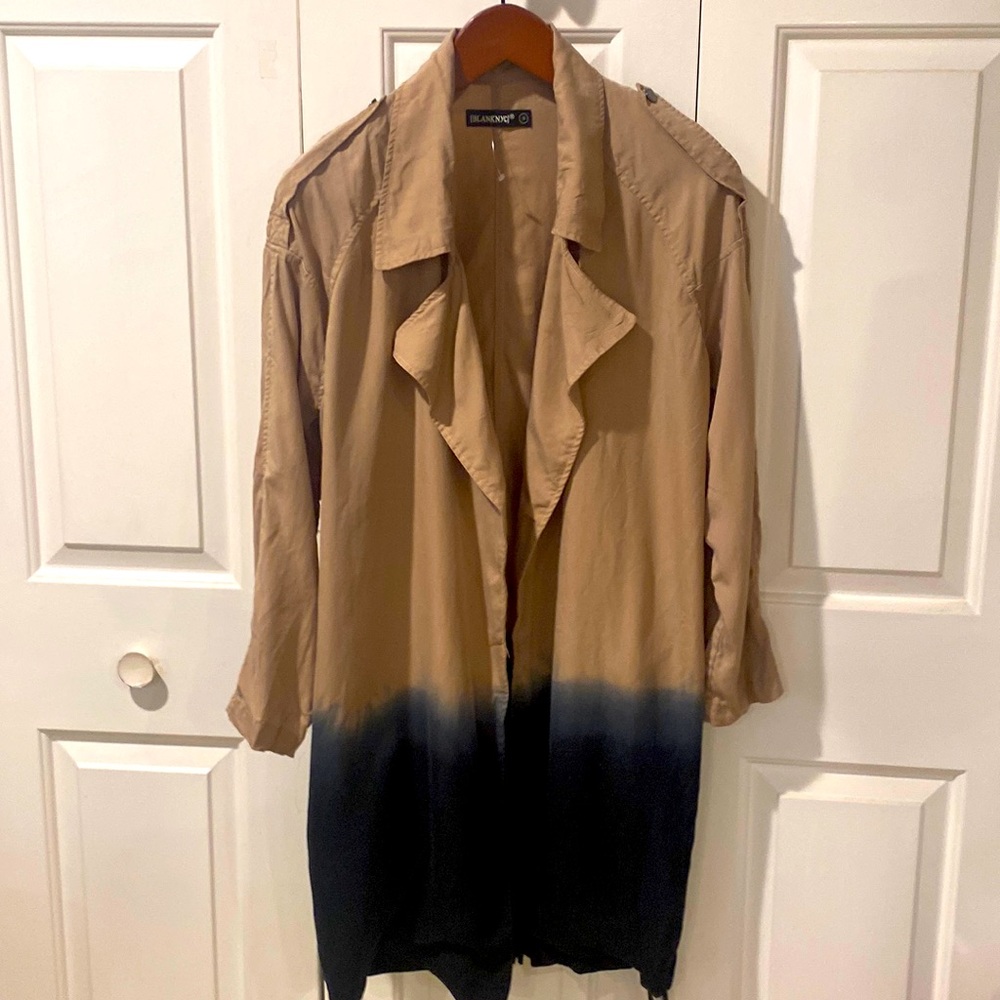 BLANK NYC Dip dye trench coat. NWT. Size Small.